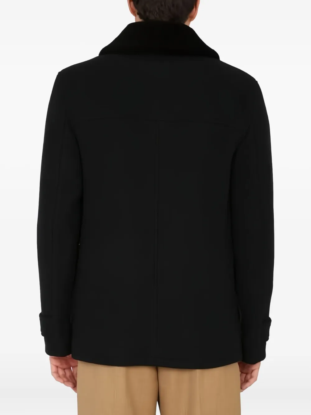  Saint James Pocketed Single-breasted Coat - Black 