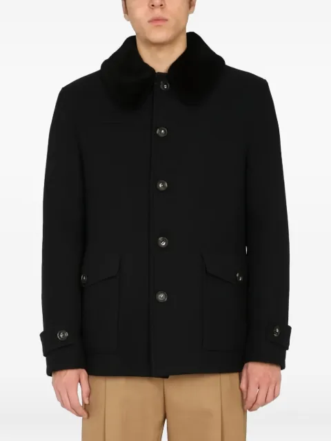 Saint James pocketed single-breasted coat