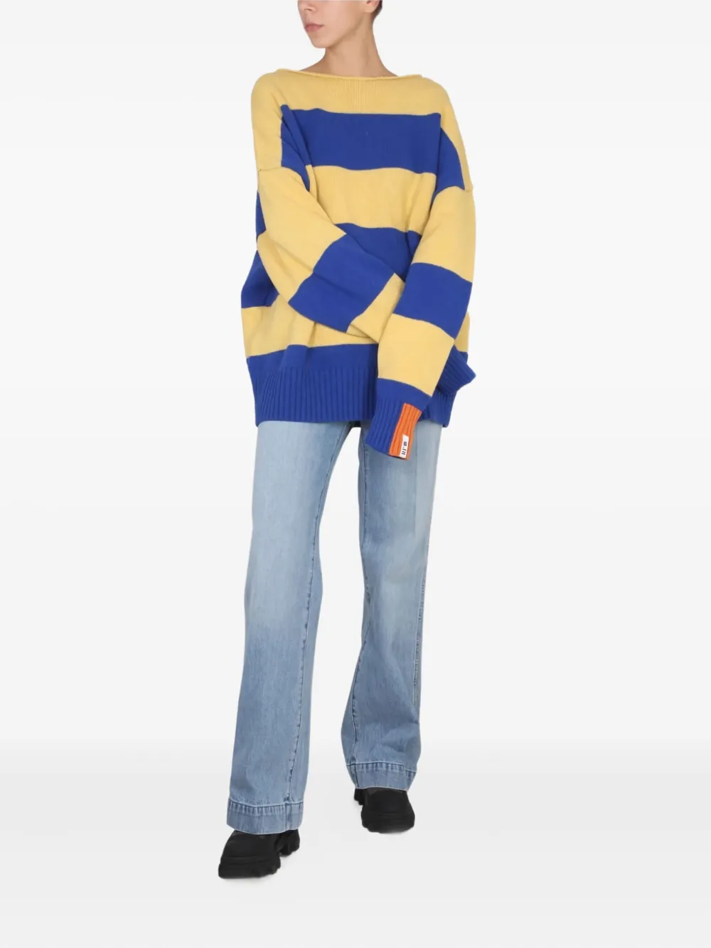 Right For Striped Sweater In Multi