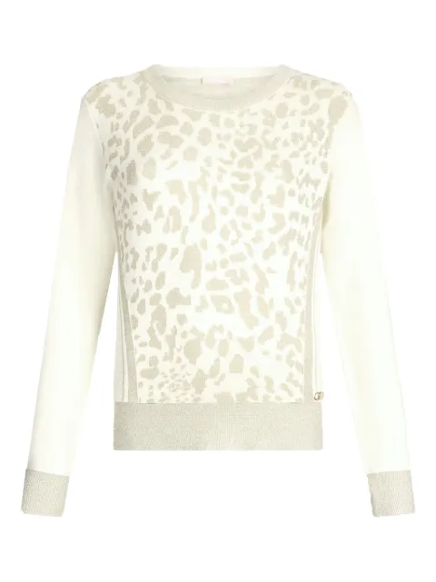 LIU JO animal-print jacquard jumper