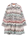 Missoni Kids zigzag-pattern dress - Black