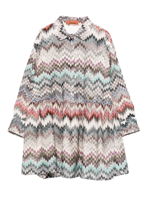 Missoni Kids Vestido com padronagem chevron