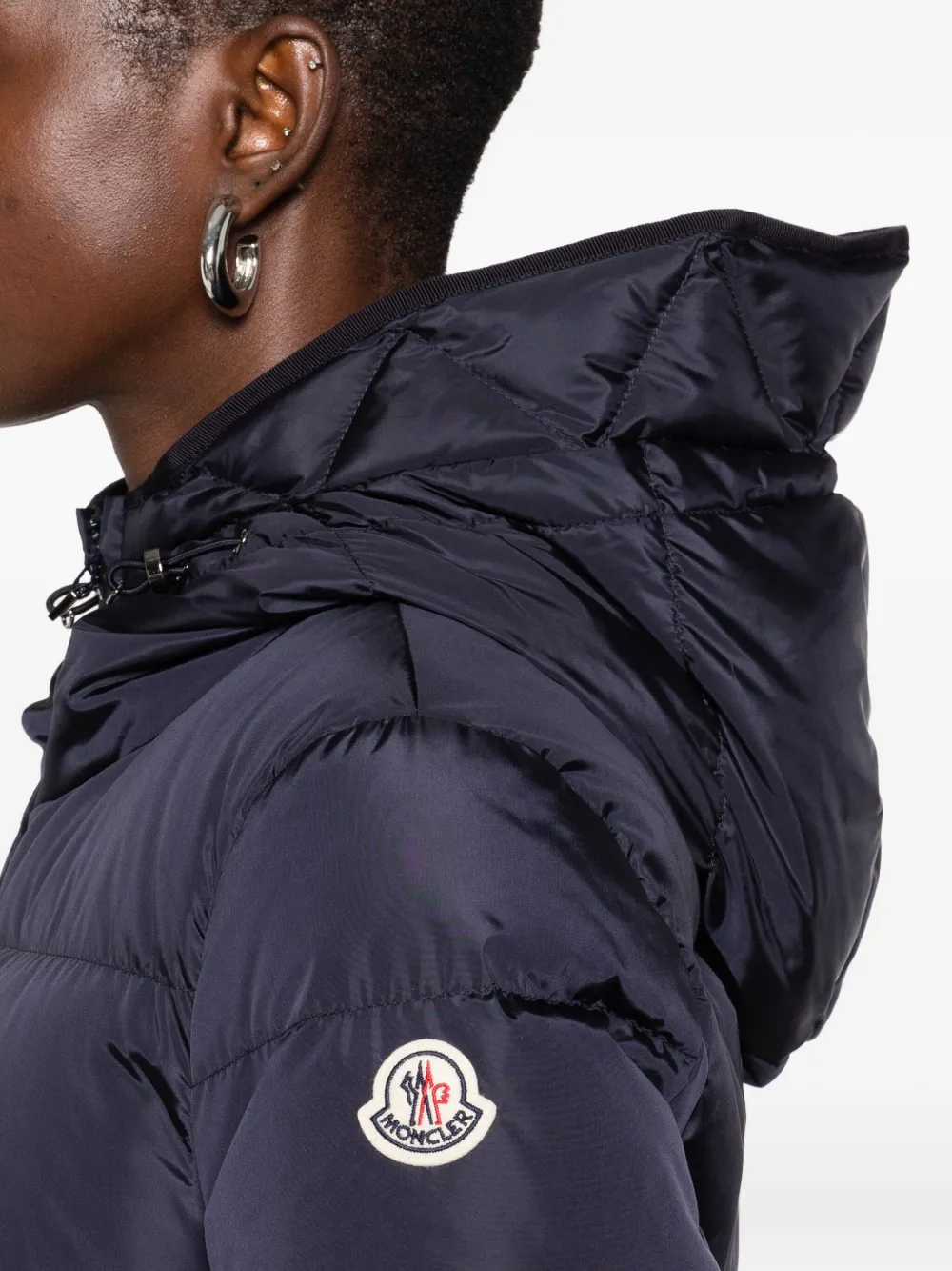 Moncler Avocette gewatteerde jas met capuchon Blauw