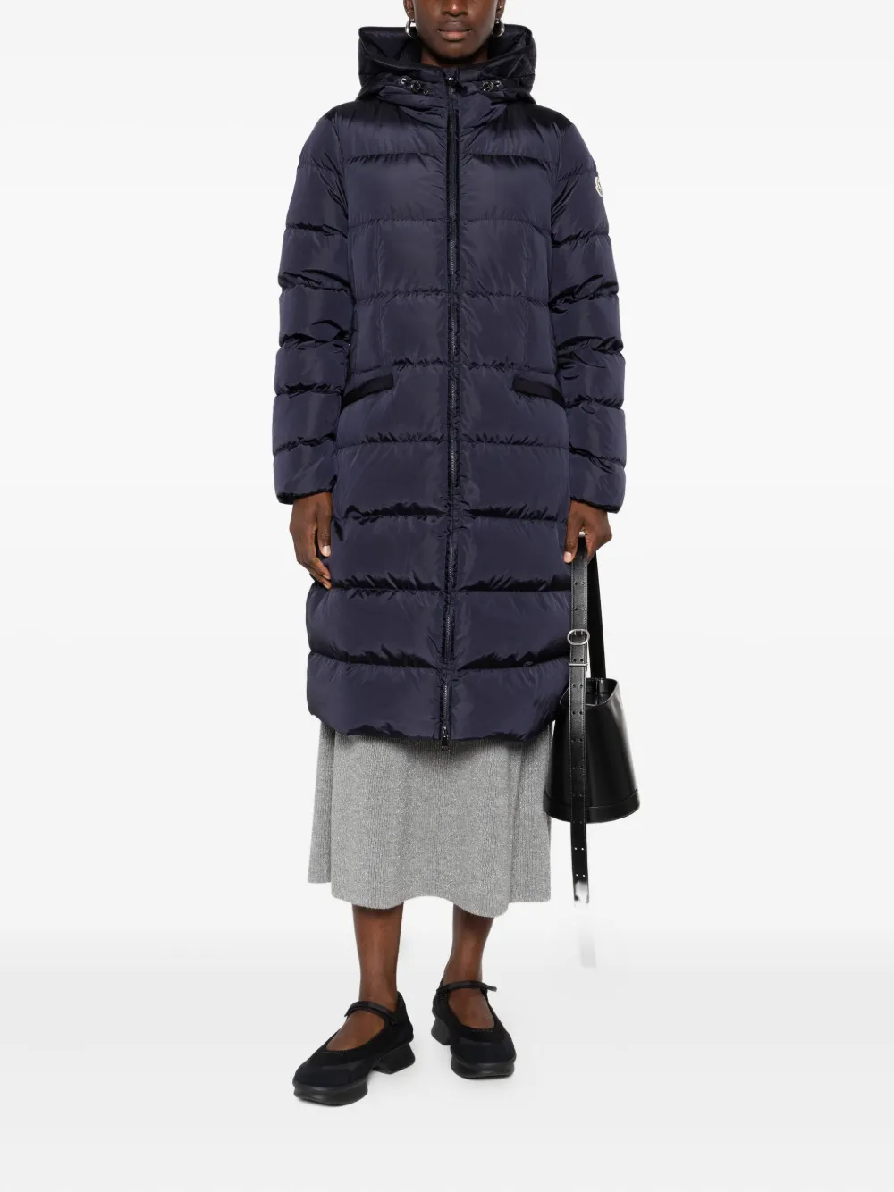 Moncler Avocette gewatteerde jas met capuchon Blauw