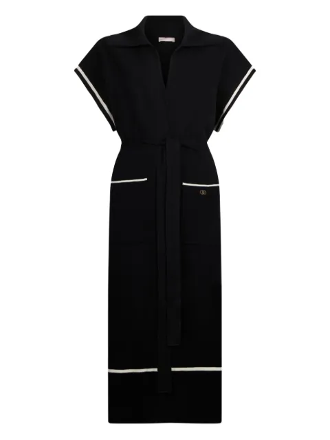 LIU JO logo-detail belted midi dress