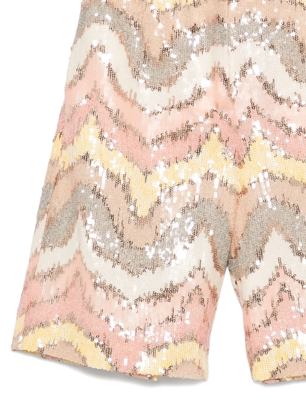 Missoni Kids Shorts verfraaid met pailletten Beige