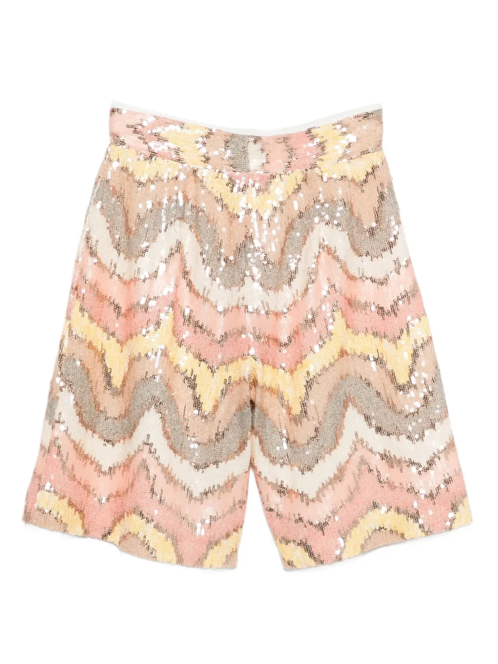 Missoni Kids Shorts verfraaid met pailletten Beige