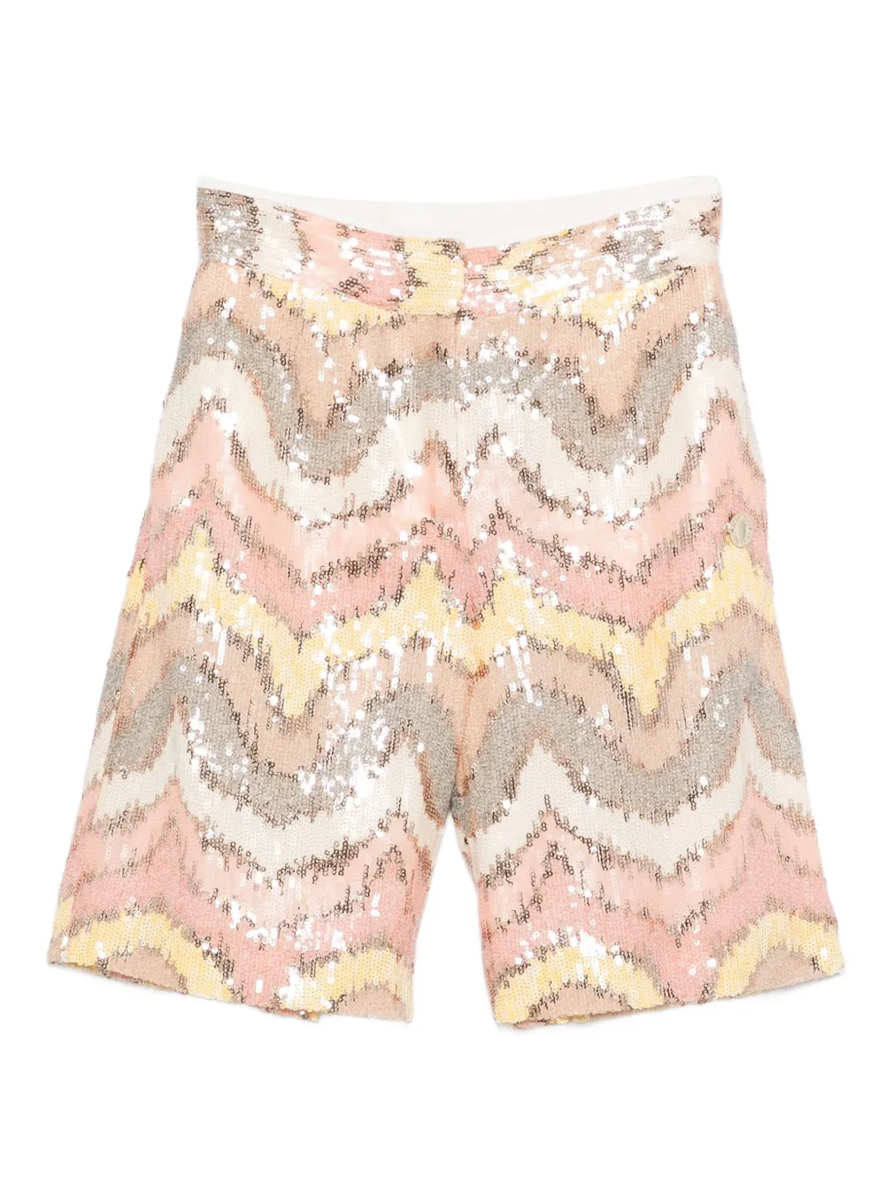 Missoni Kids Shorts verfraaid met pailletten Beige