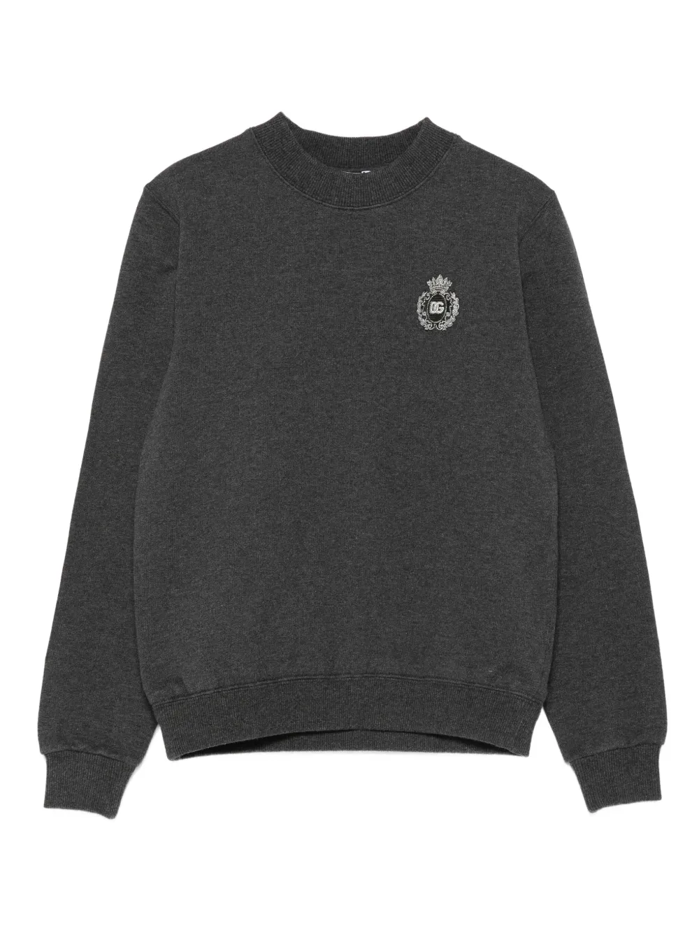 Dolce & Gabbana Kids Sweater met wapenschild Grijs