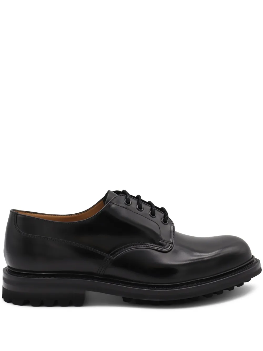 Church's leather lace-up shoes Zwart