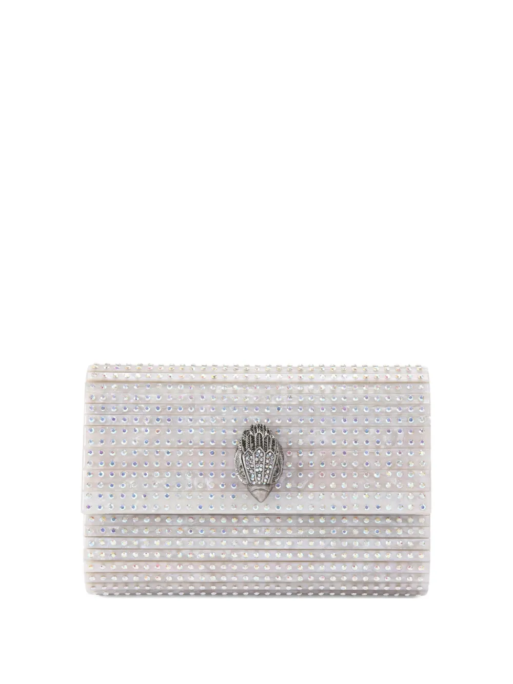 KG Kurt Geiger crystal-embellished clutch bag | Neutrals | Image 1
