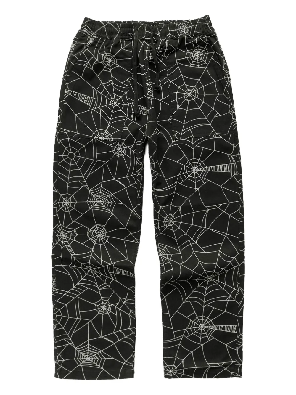 Service Works spiderweb-pattern trousers | Black | Image 1