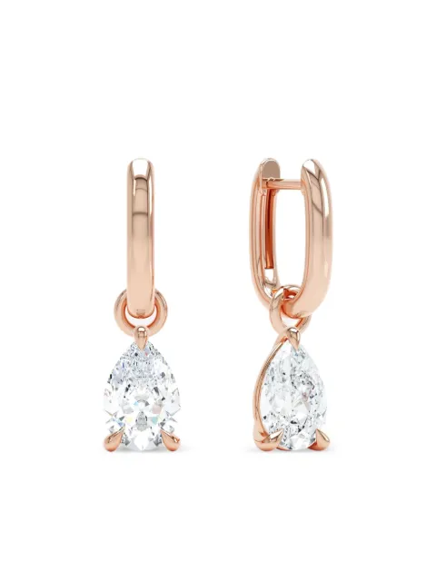 LOEV  14K rose gold Allday diamond earrings 