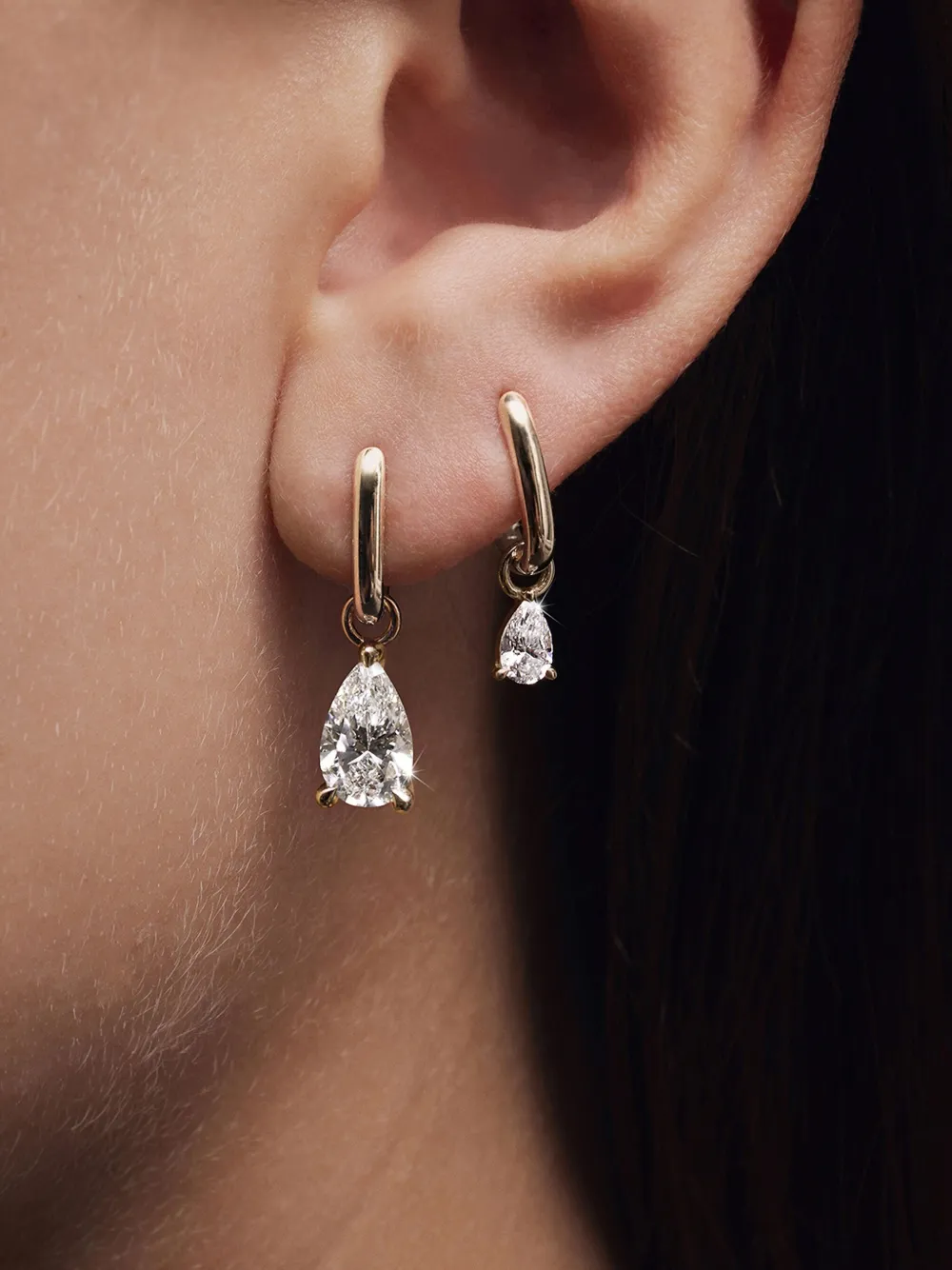 LOEV Allday ダイヤモンド ピアス 14Kイエローゴールド - ゴールドトーン LOEV Allday ダイヤモンド ピアス 14Kイエローゴールド - ゴールドトーン