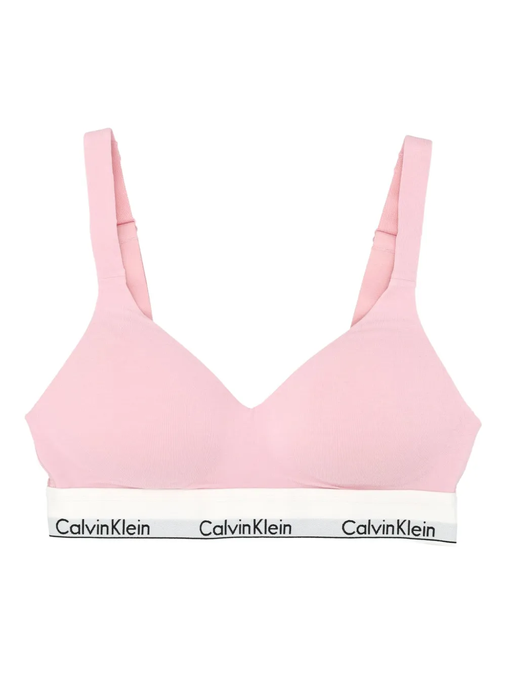 Calvin Klein logo-band bralette - Rosa