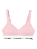 Calvin Klein logo-band bralette - Pink