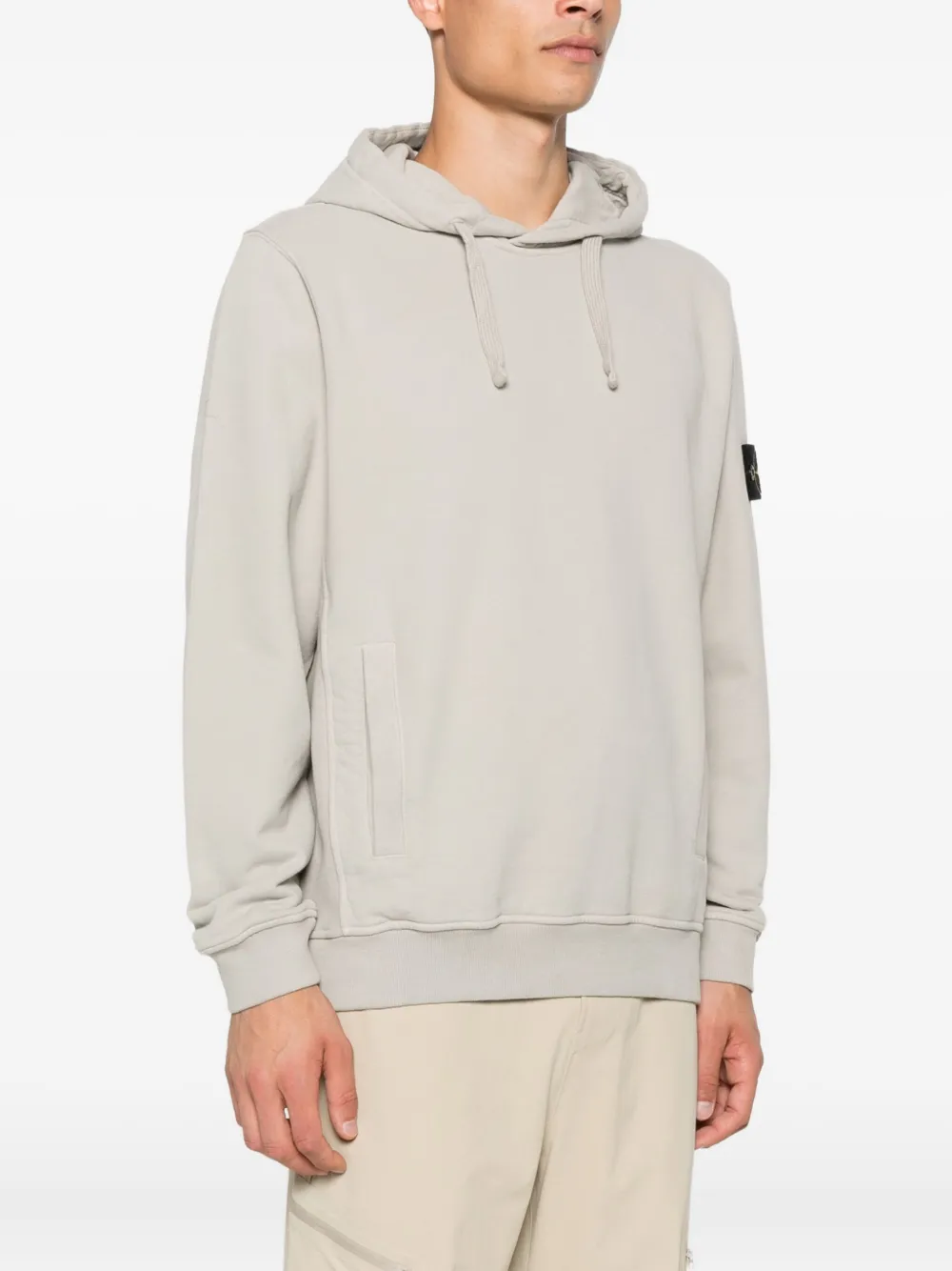 Stone Island Compass-badge hoodie Grijs