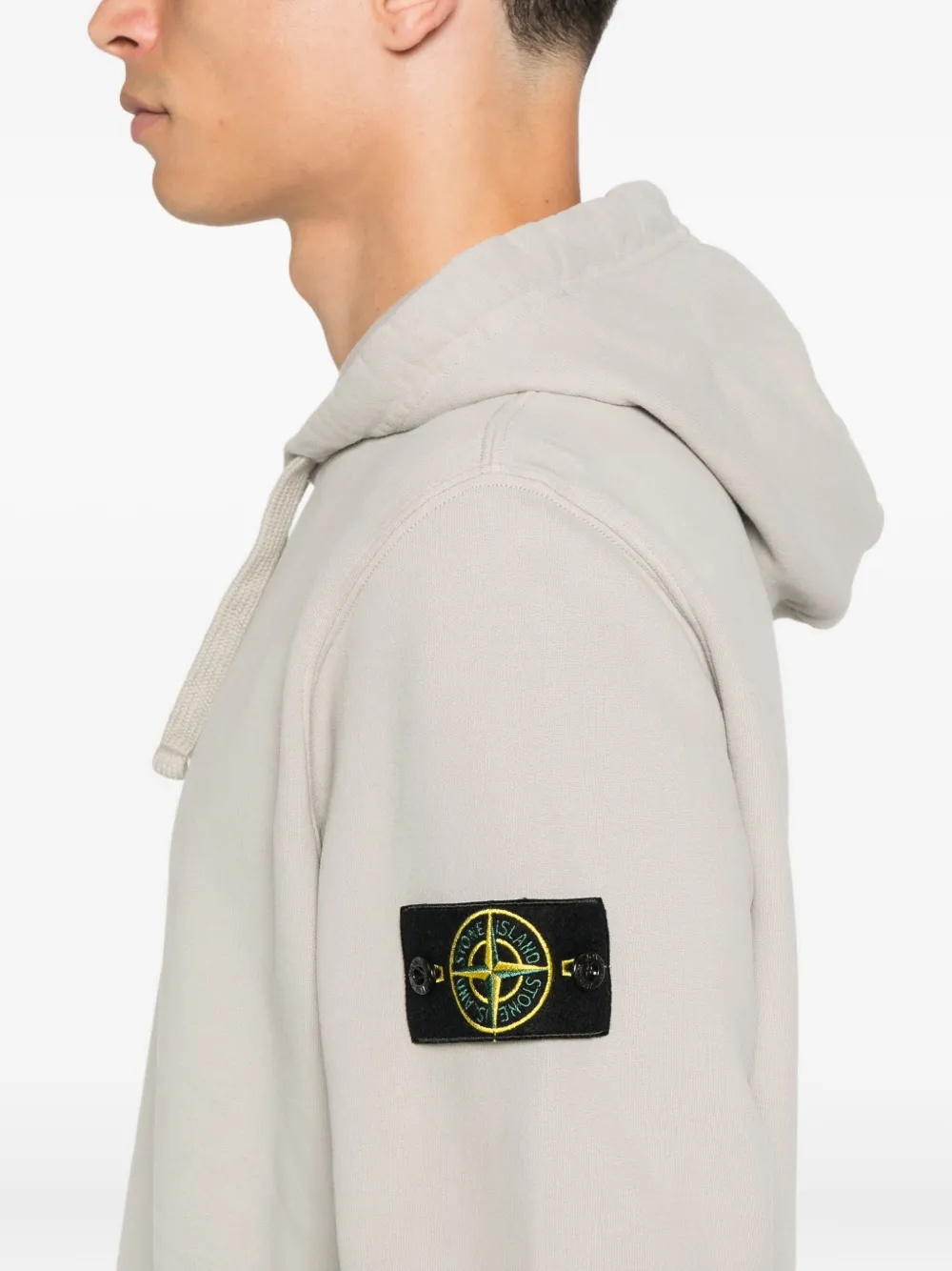 Stone Island Compass-badge hoodie Grijs
