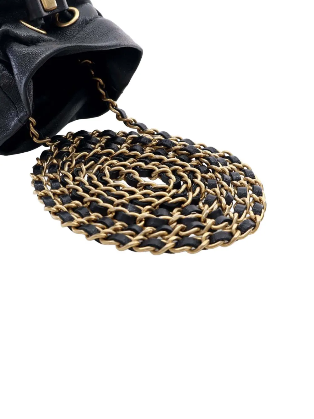 CHANEL Pre-Owned 2021 Mini Quilted Calfskin Drawstring bucket bag | Pre-Owned | Image 2