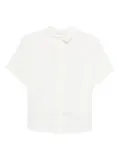 SAMSOE SAMSOE button-down linen top - White