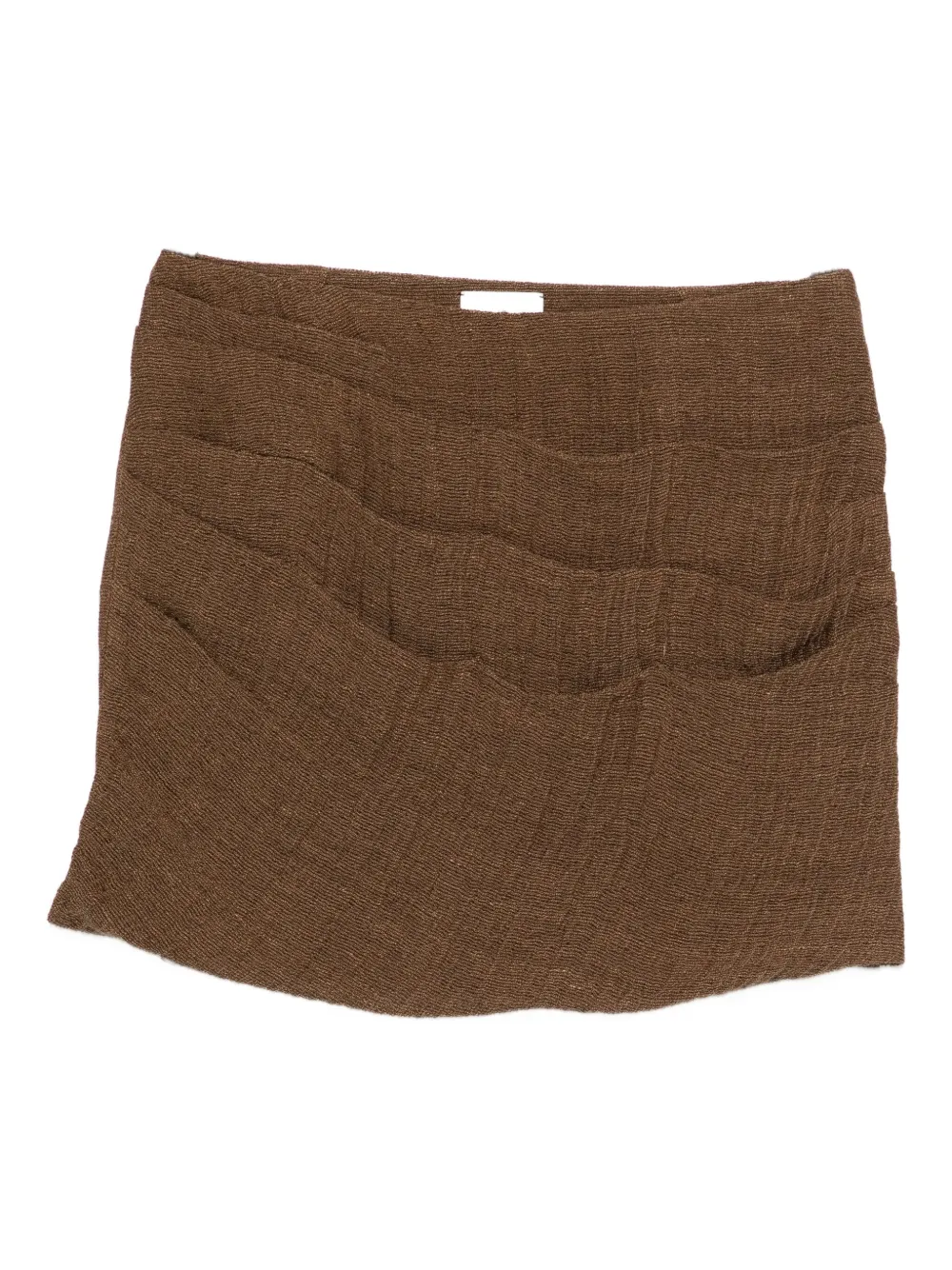Le Kasha pleated linen skirt | Brown | Image 1