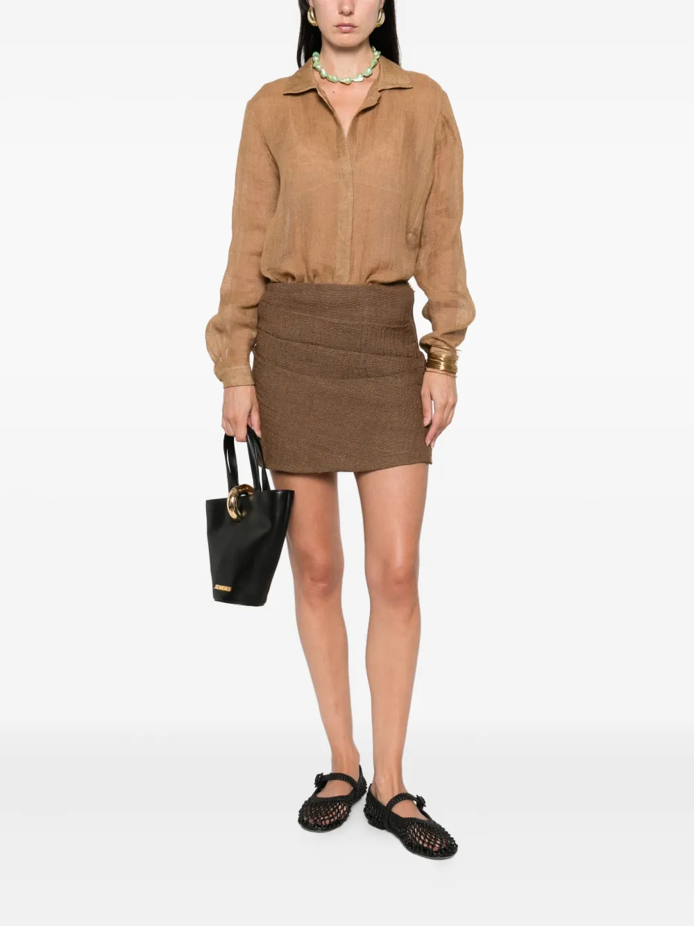 Le Kasha pleated linen skirt | Pleated Skirts | Image 2