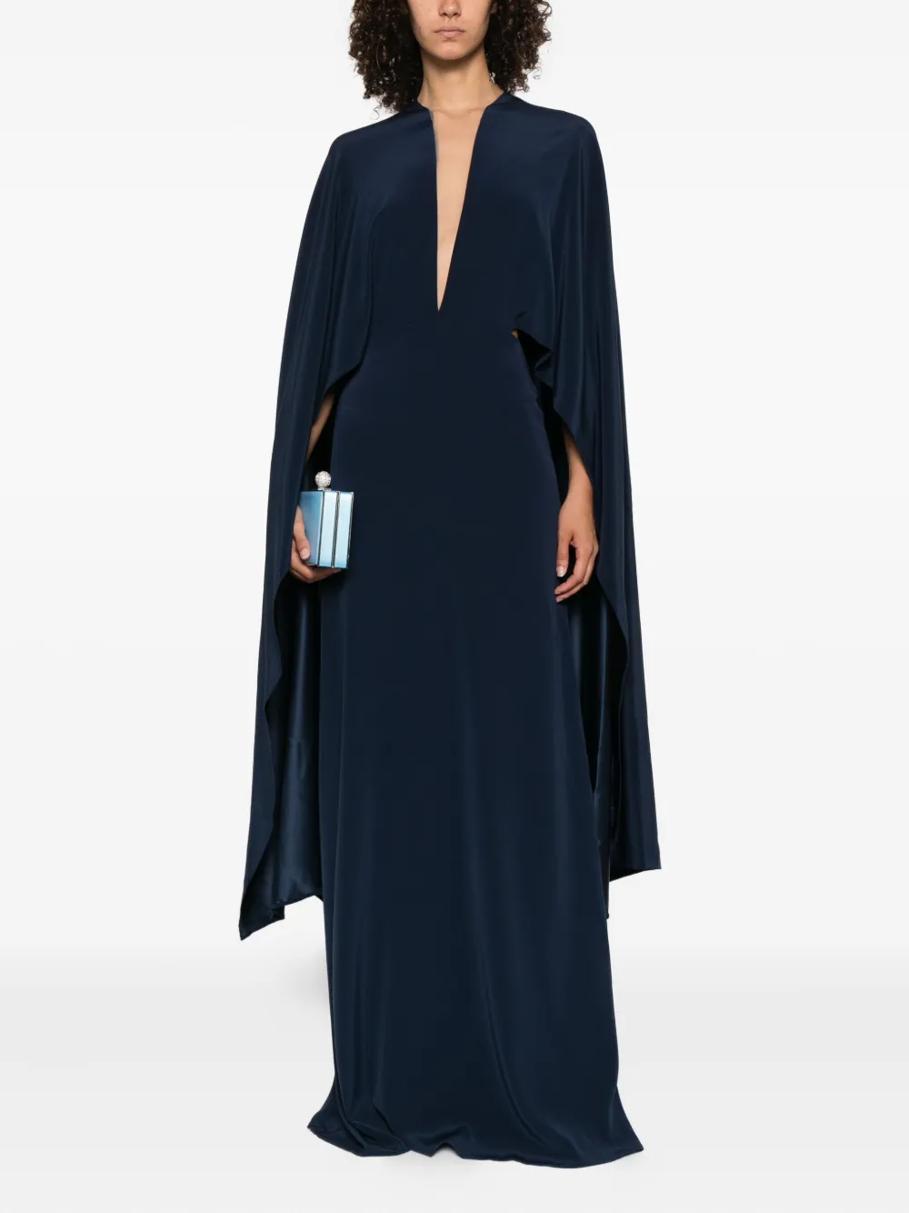 STEPHANE ROLLAND Maxi-jurk met V-hals - Blauw