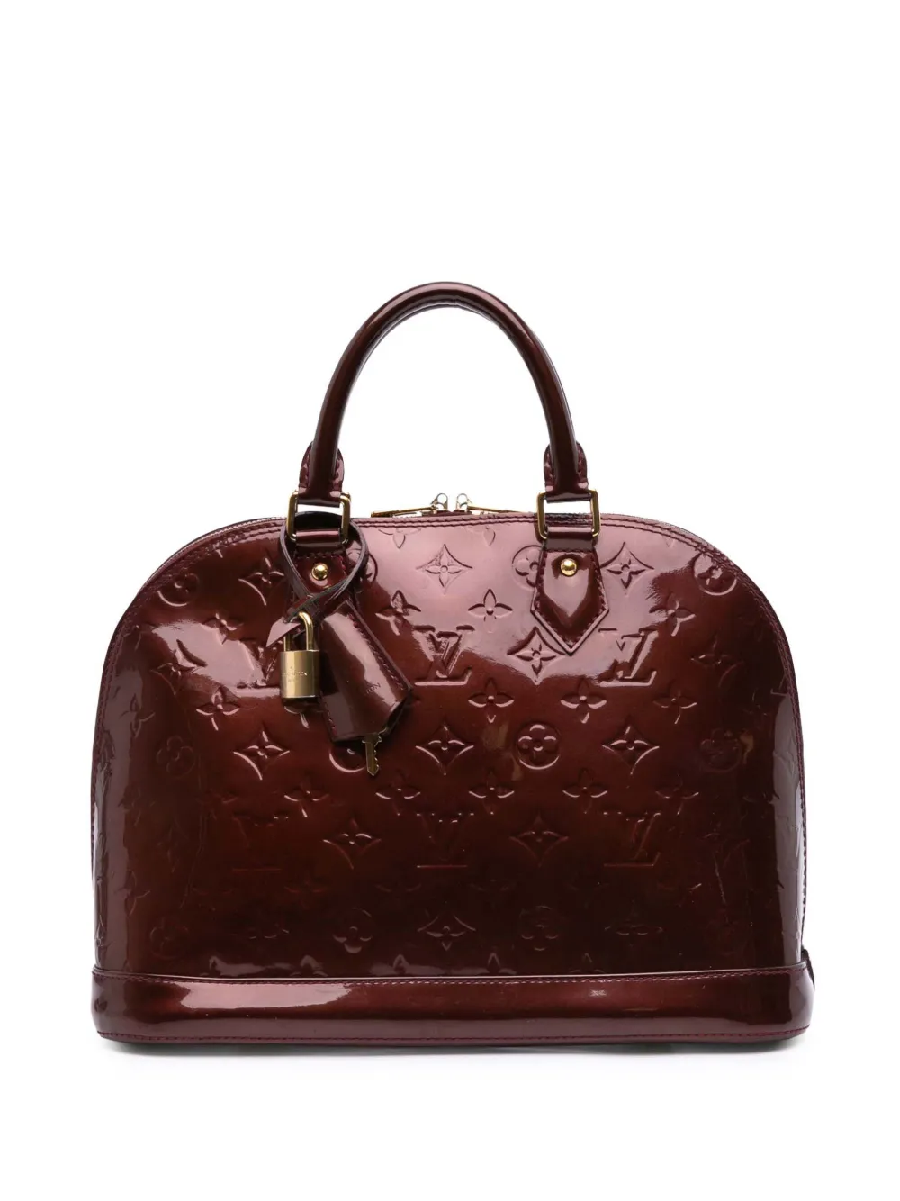 Louis Vuitton Pre-Owned 2012 モノグラム ヴェルニ アルマ PM ハンドバッグ - レッド Louis Vuitton Pre-Owned 2012 モノグラム ヴェルニ アルマ PM ハンドバッグ - レッド