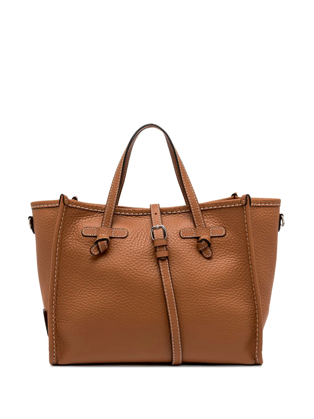 GIANNI CHIARINI Club Marcella leather tote bag Bruin