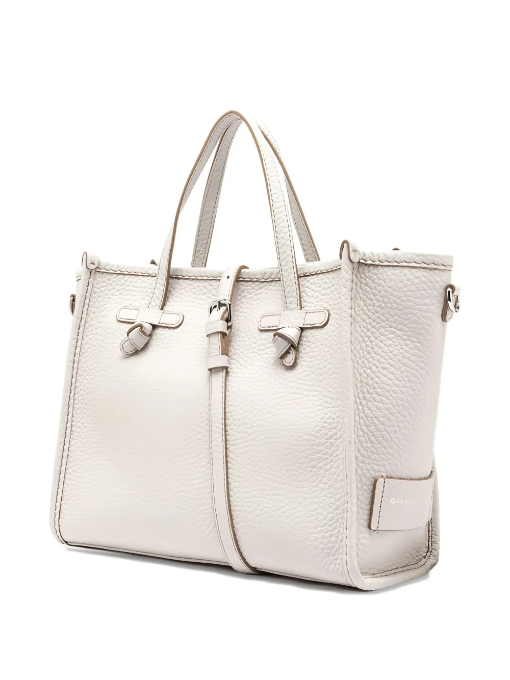 GIANNI CHIARINI Club Marcella leather tote bag Beige