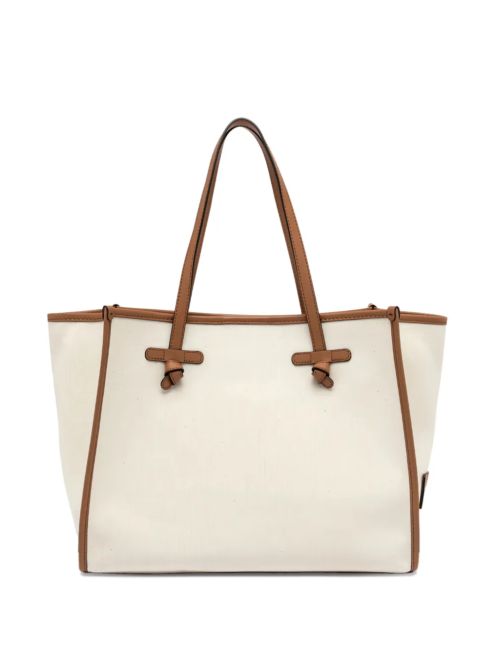 GIANNI CHIARINI Marcella leather-trimmed tote bag | White | Image 1
