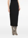 LIU JO back-zip long skirt - Black