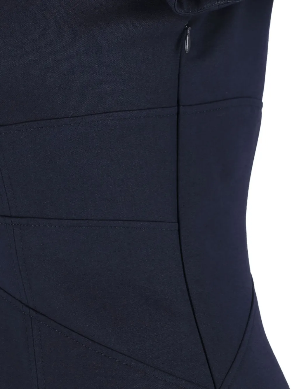 Alexander McQueen Mini-jurk met gesmockte mouwen Blauw