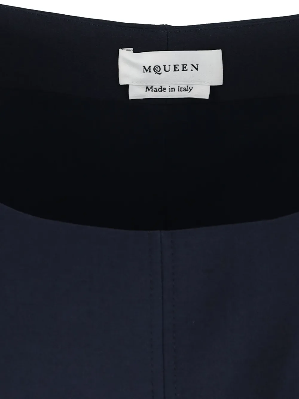 Alexander McQueen Mini-jurk met gesmockte mouwen Blauw