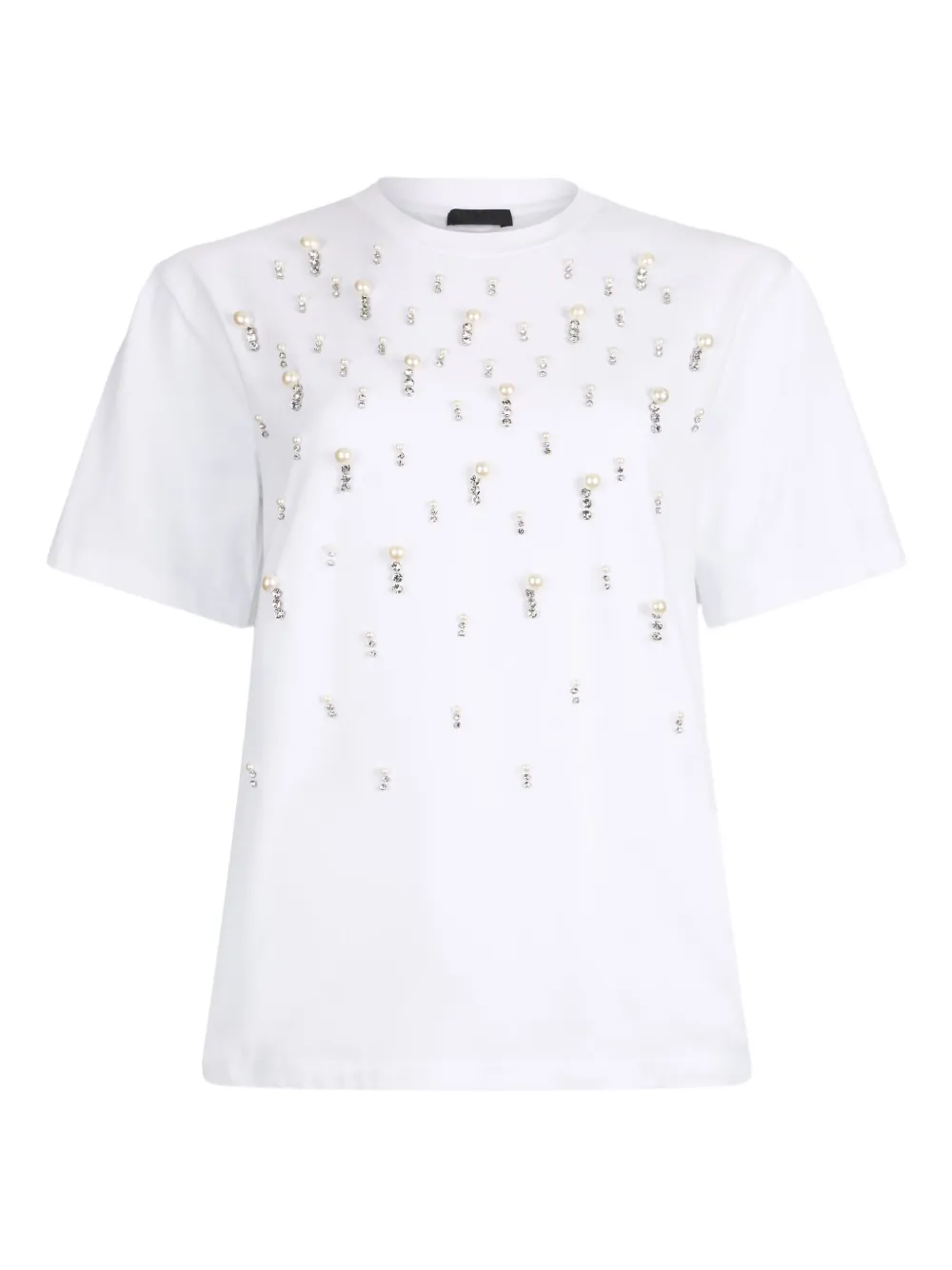 LIU JO stud-embellished T-shirt - ホワイト LIU JO stud-embellished T-shirt - ホワイト