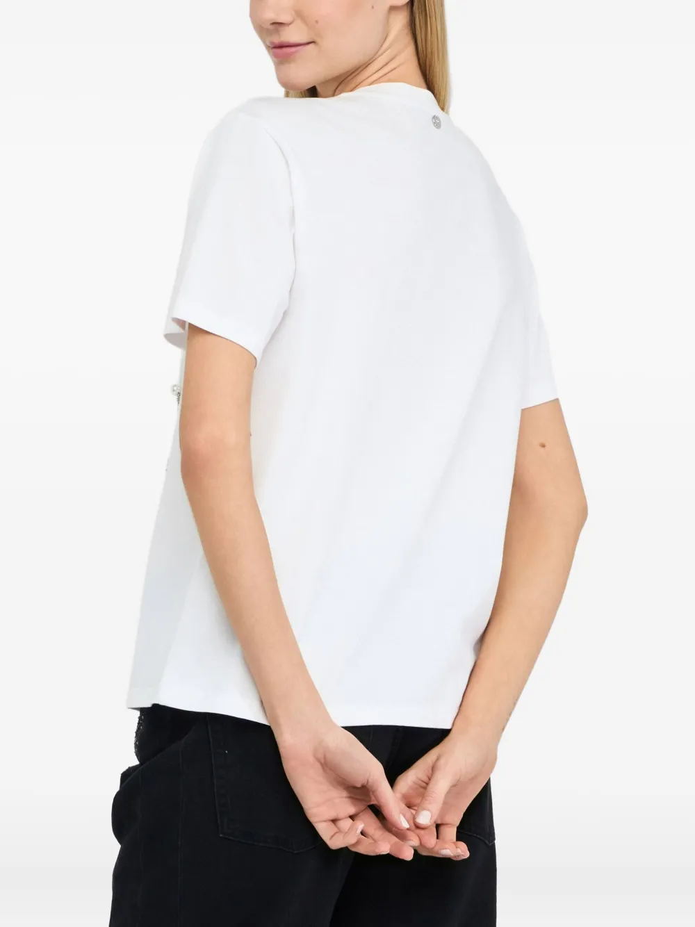 LIU JO T-shirt verfraaid met studs Wit