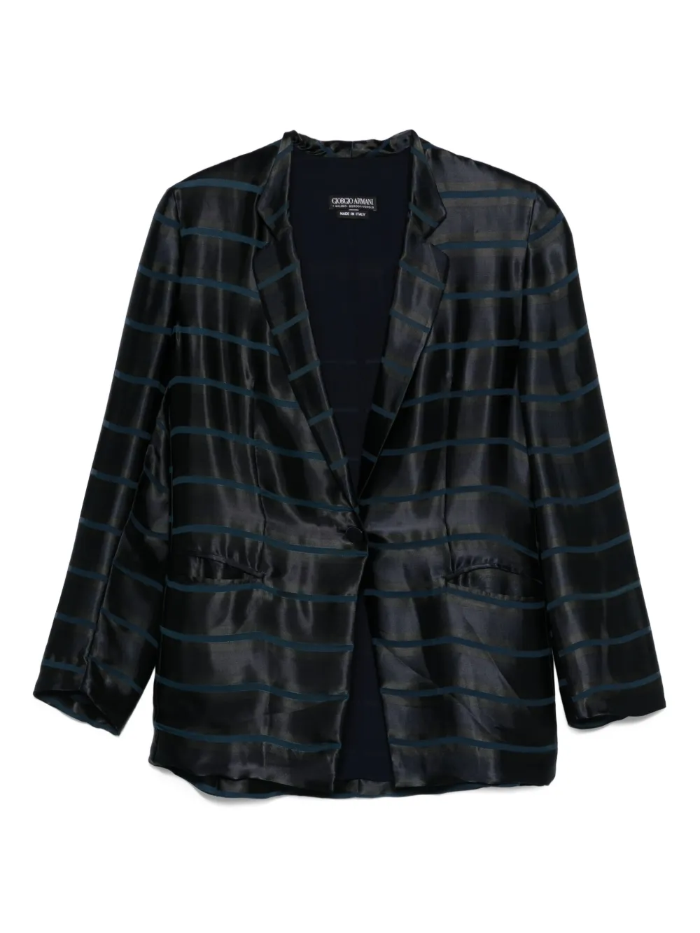 2000s striped blazer