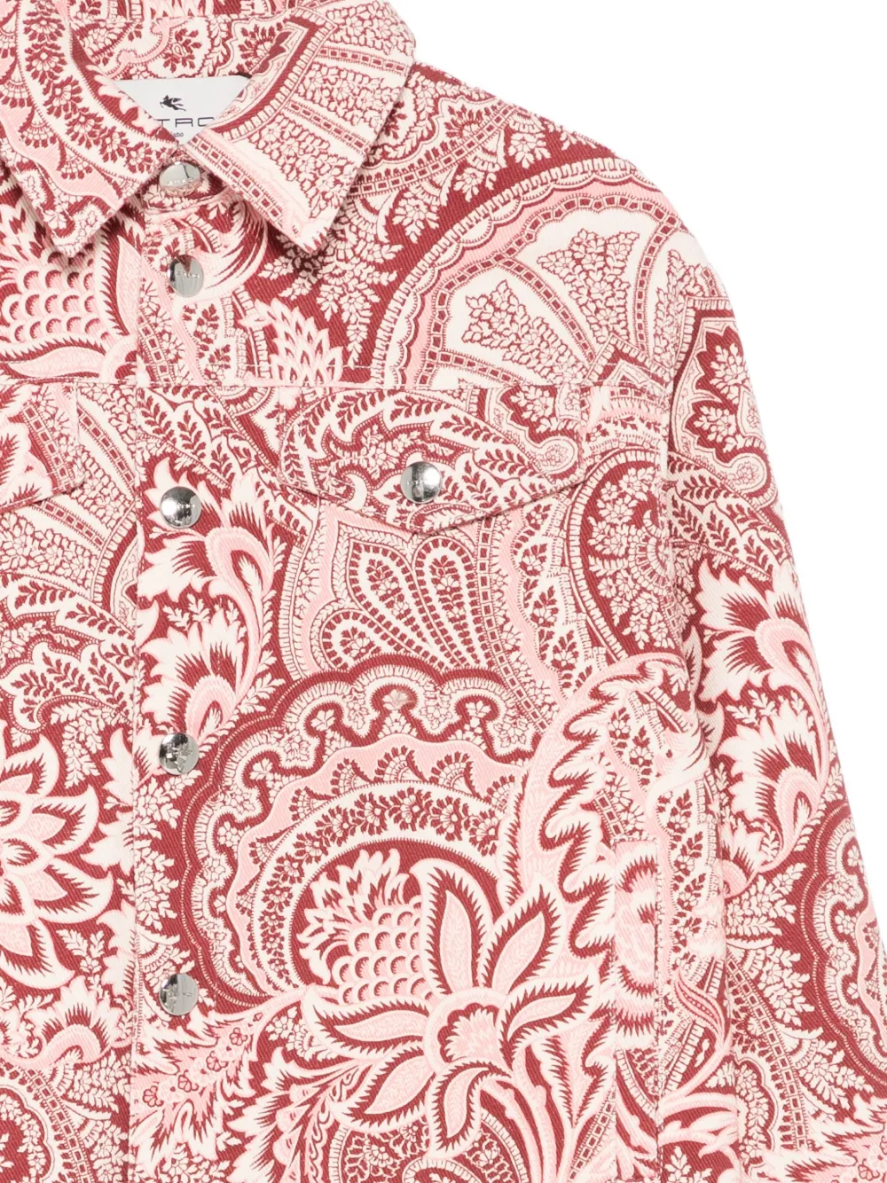 ETRO KIDS Donsjack met paisley-print Roze