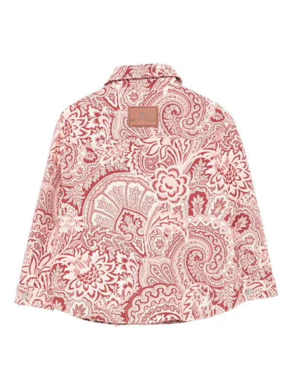 ETRO KIDS paisley-print Jacket | Pink | FARFETCH