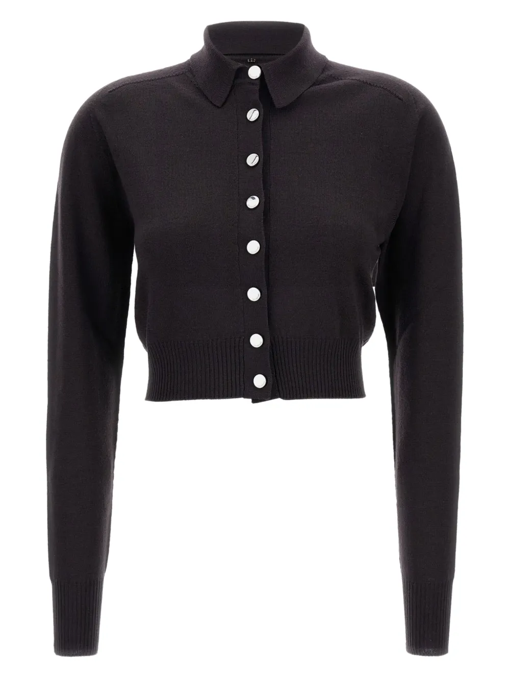 Sportmax Vest met puntkraag en knopen Bruin