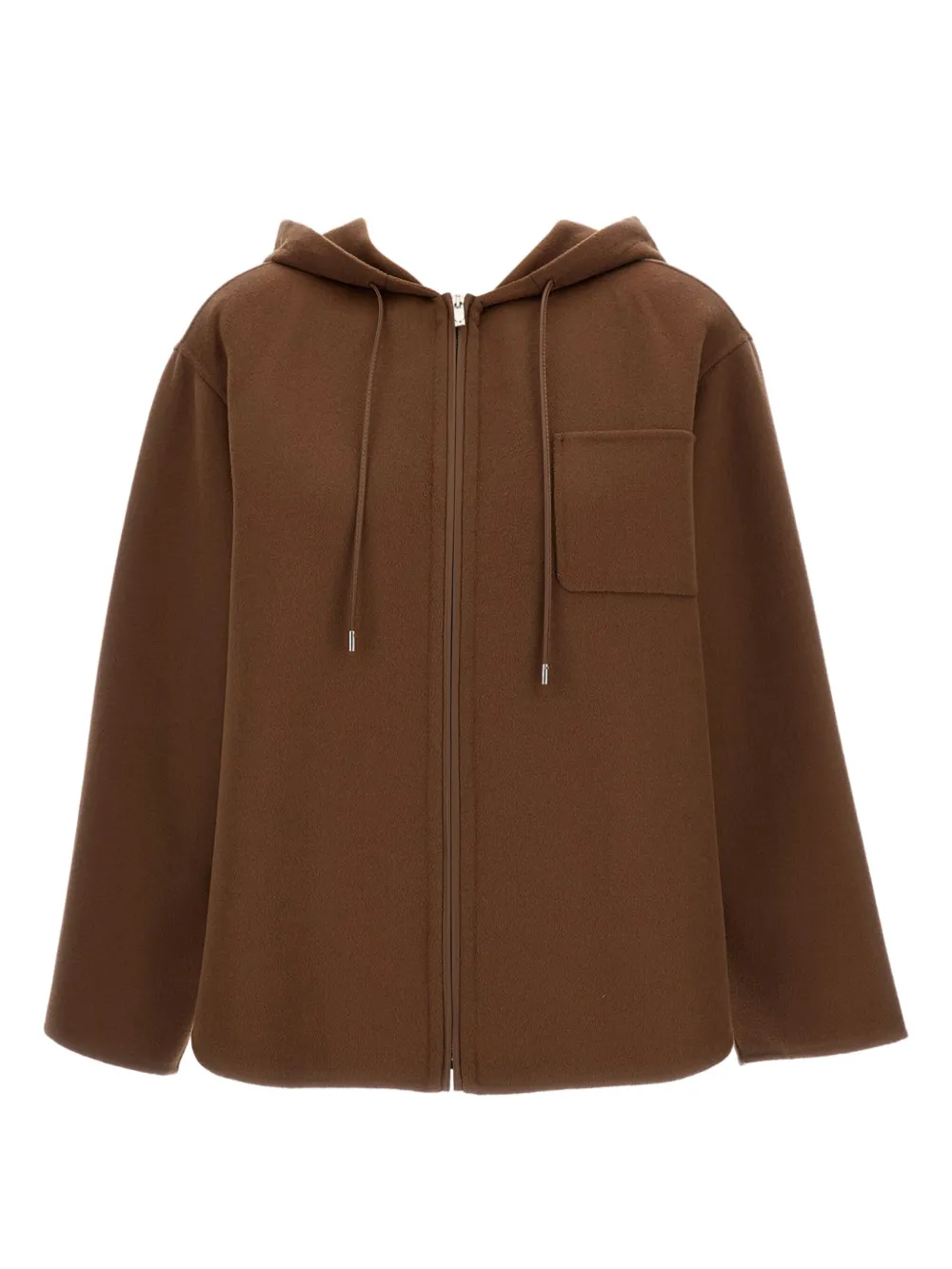 Max Mara hoodie con cierre en la parte delantera | marrón | Image 1