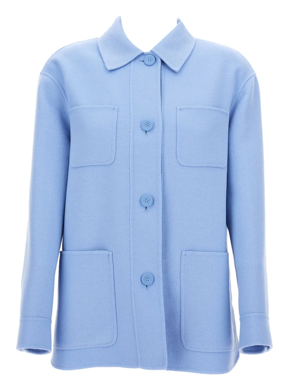Max Mara patch-pocket button jacket | Blue | Image 1