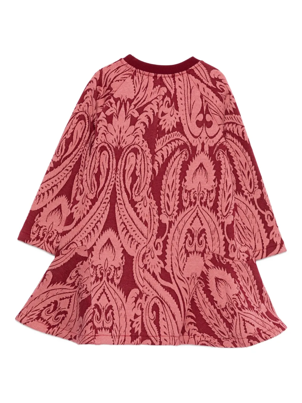 ETRO KIDS Flared mini-jurk met paisley-print Roze