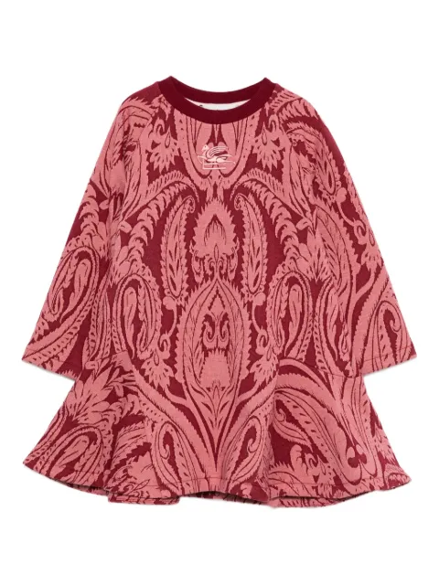 ETRO KIDS paisley-print flared mini dress