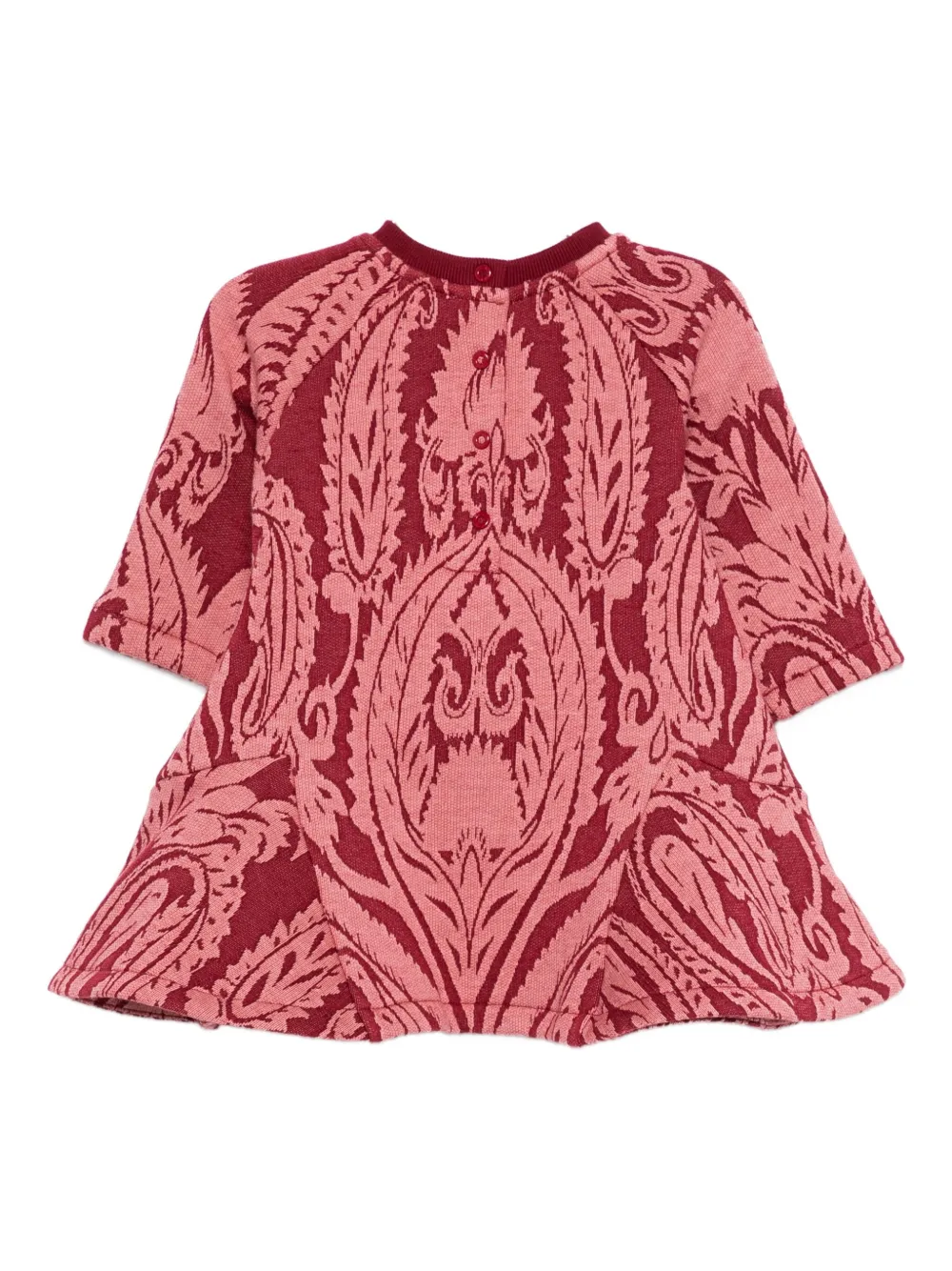ETRO KIDS Flared mini-jurk met print Roze