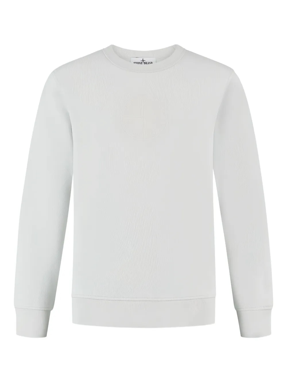Stone Island Junior embroidered-logo sweatshirt Wit