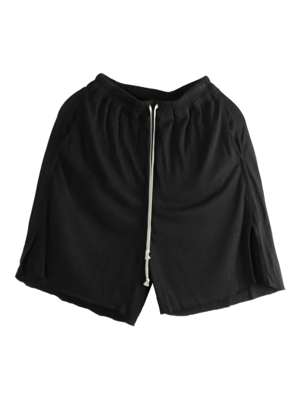 drawstring side-split shorts