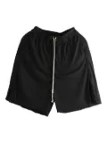 Rick Owens drawstring side-split shorts - Black