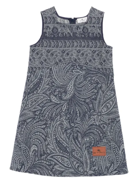 ETRO KIDS paisley sleeveless mini dress