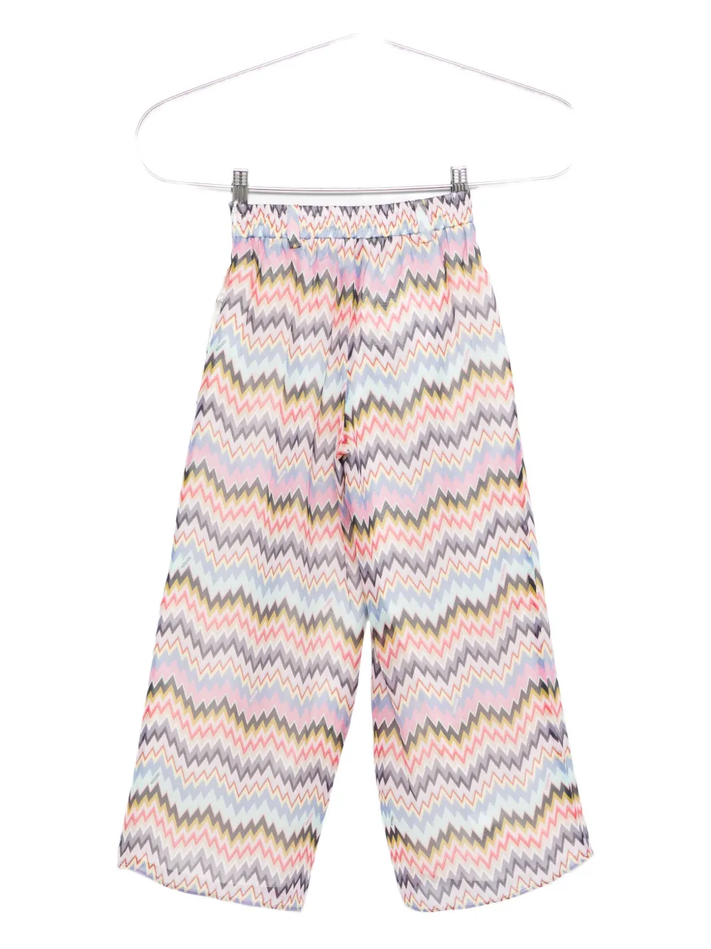Missoni Kids Broek met zigzagpatroon Roze
